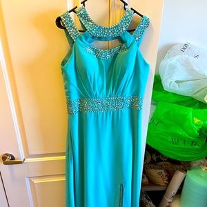 Teal prom/formal dress